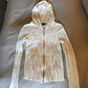 Armani Exchange zip up hoodie